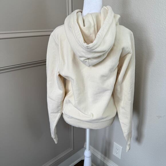 Women's Cream Champion Reverse Weave Oversized Hoodie, XS GF68 8NZ - Picture 3 of 5